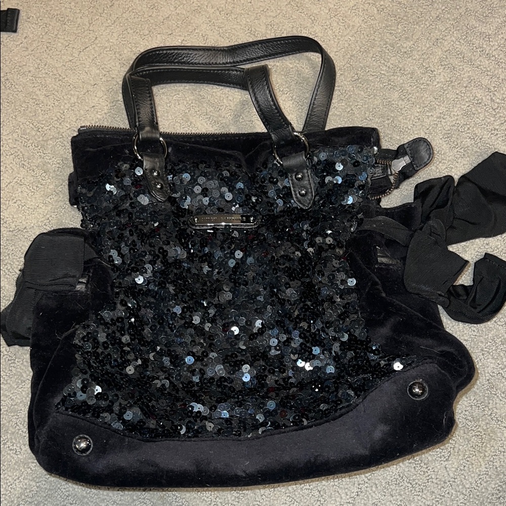 Juicy Couture Black Sequin Tote Ba